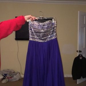 Strapless prom dress